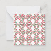 Waterverf kerstcadeau-behuizing notitiekaartje (Achterkant)