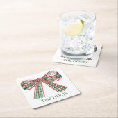 Waterverf kerstcadeau kartonnen onderzetters (Insitu)