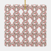 Waterverf kerstcadeau keramisch ornament (Achterkant)