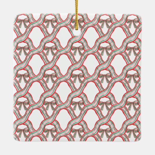 Waterverf kerstcadeau keramisch ornament (Achterkant)