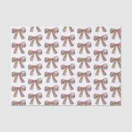 Waterverf kerstcadeau tissuepapier