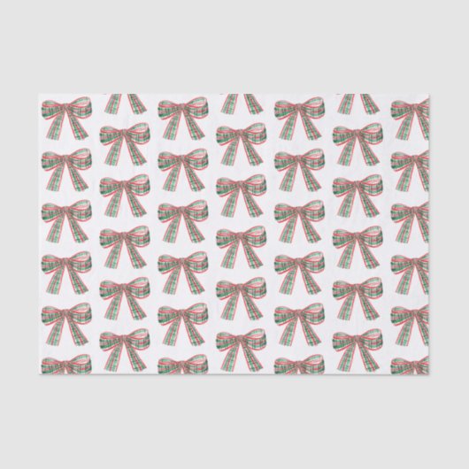 Waterverf kerstcadeau tissuepapier (Voorkant)