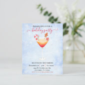 Waterverf kerstcadeaubegroting (Staand voorkant)