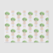 Waterverf kerstcadeaupapier voor Modes Tissuepapier (Voorkant)