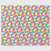 Waterverf kerstcadeaus cadeaupapier (Vlak)