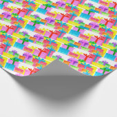 Waterverf kerstcadeaus cadeaupapier (Hoek)