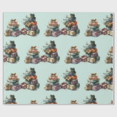 Waterverf kerstcadeaus cadeaupapier (Vlak)