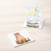 Waterverf kerstcadeaus kartonnen onderzetters (Insitu)