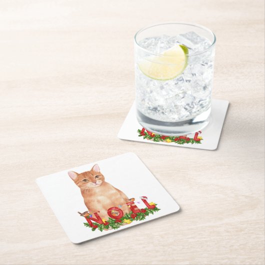 Waterverf kerstcadeaus kartonnen onderzetters (Insitu)