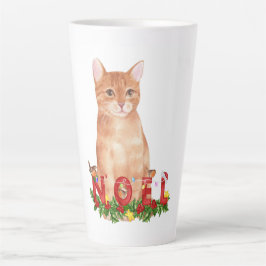 Waterverf kerstcadeaus latte mok