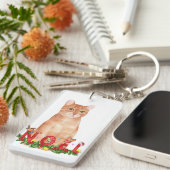 Waterverf kerstcadeaus sleutelhanger