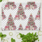  WATERVERF KERSTCADEAUS & TEDDYBEARS THEEDOEK (Gevouwen)