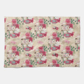  WATERVERF KERSTCADEAUS & TEDDYBEARS THEEDOEK (Horizontaal)