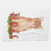 Waterverf kerstcadeaus theedoek (Horizontaal)