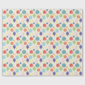 Waterverf - kerstcadeautje met kersttekst cadeaupapier (Vlak)