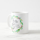 Waterverf kerstcadeautjes bijbel Verse Lettering Koffiemok (Voorkant links)