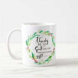 Waterverf kerstcadeautjes bijbel Verse Lettering Koffiemok