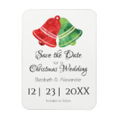 Waterverf kerstcadeautjes/ bruiloft /Save the Date Magneet (Verticaal)