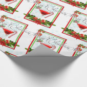 Waterverf kerstcadeautjes cadeaupapier (Hoek)