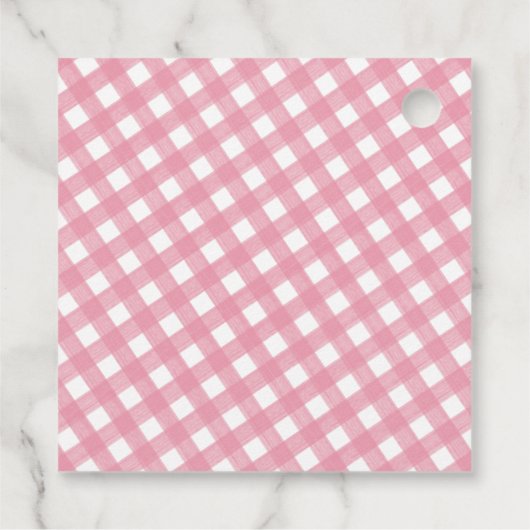 Waterverf kerstcadeautjes Label met kerstcadeautje (Achterkant)