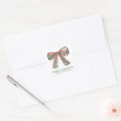 Waterverf kerstcadeautjes met kerstcadeau vierkante sticker (Envelop)
