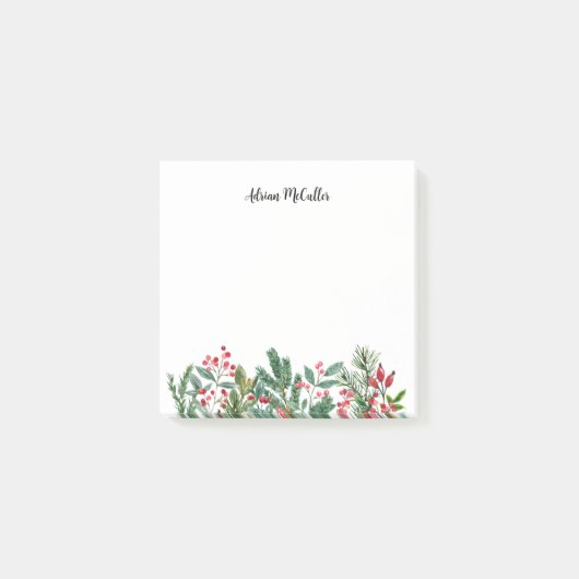 Waterverf kerstcadeautjes voor Motif Post-it Post-it® Notes (Voorkant)