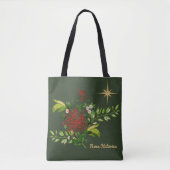 Waterverf kerstdagen op maat tote bag (Voorkant)