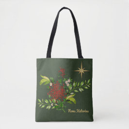 Waterverf kerstdagen op maat tote bag