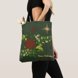 Waterverf kerstdagen op maat tote bag