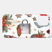 Waterverf kerstdecoratiepatroon Case-Mate iPhone case (Achterkant (horizontaal))