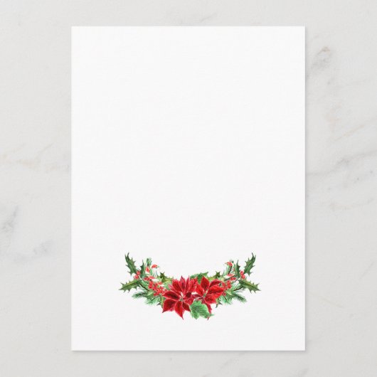 Waterverf kerstdeur aankondiging (Achterkant)