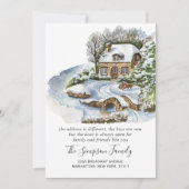 Waterverf kerstdeur Bewegingsaankondiging Aankondiging (Voorkant)