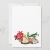 Waterverf kerstdeur Bewegingsaankondiging Aankondiging (Achterkant)