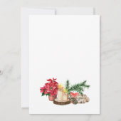 Waterverf kerstdeur Bewegingsaankondiging Aankondiging (Achterkant)