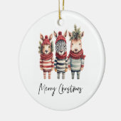  Waterverf kerstdieren Keramisch Ornament (Links)