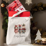 Waterverf kerstdieren Tote Bag<br><div class="desc">Transformeer uw vakantie design in een gezellig winterwonderland met deze waterverf kerstdieren! Deze PNG-illustraties met een hoge resolutie hebben transparante achtergronden, waardoor ze de perfecte aanvulling zijn op uw feestelijke projectenMaak je klaar om de vakantiedrang in uw producten te verwerken, vooral als u op Zazzle verkoopt. Ons collectie is voorzien...</div>