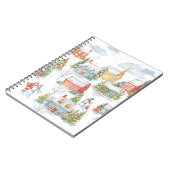 Waterverf kerstdorp notitieboek (Linkerzijde)