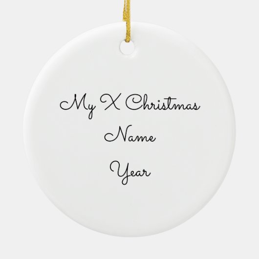 Waterverf kerstegel keramisch ornament (Achterkant)