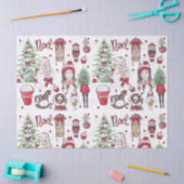 Waterverf kerstelementen tissuepapier (Craft)