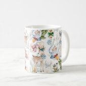 Waterverf kerstfamilienaam koffiemok (Voorkant rechts)