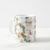 Waterverf kerstfamilienaam koffiemok (Voorkant links)