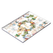 Waterverf kerstfamilienaam notitieboek (Linkerzijde)