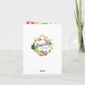 Waterverf - kerstfeest - aankondiging (Achterkant)