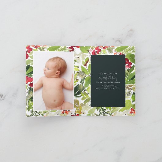 Waterverf - kerstfeest - aankondiging (Binnen)