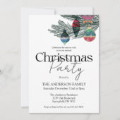 Waterverf kerstfeest Kaart (Voorkant)