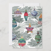 Waterverf kerstfeest Kaart (Achterkant)