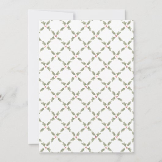  Waterverf kerstfeest Kaart (Achterkant)