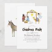 Waterverf kerstfeest kaart (Voorkant / Achterkant)