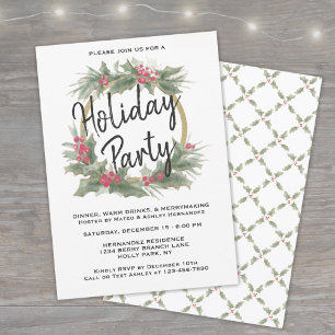 Waterverf kerstfeest Kaart