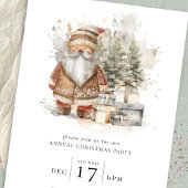 Waterverf Kerstfeest Kaart